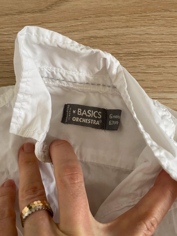 Chemise blanche neuv orchestra 6 mois - photo numéro 4