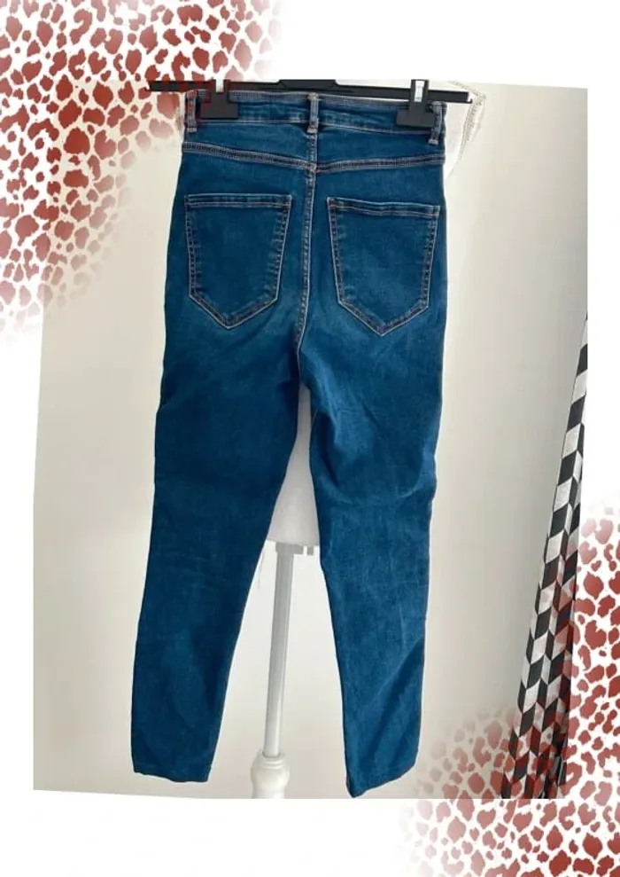 jean taille haute zara taille 34 - photo numéro 3