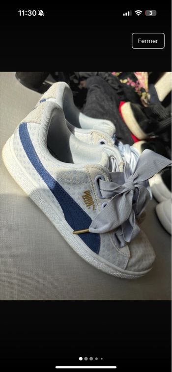 Basket puma bleu