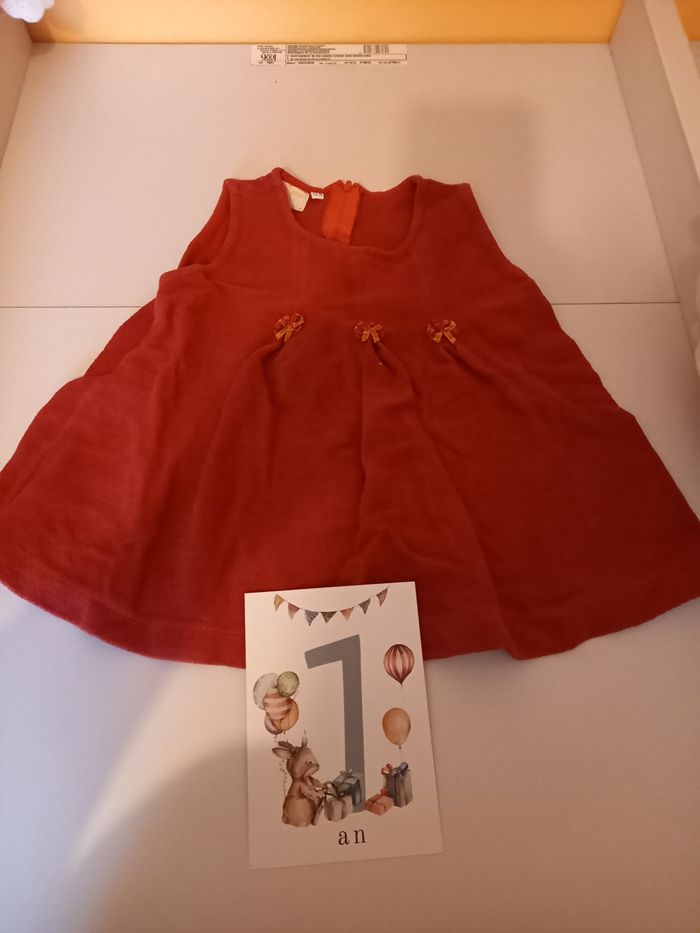 3 robes fille 12mois