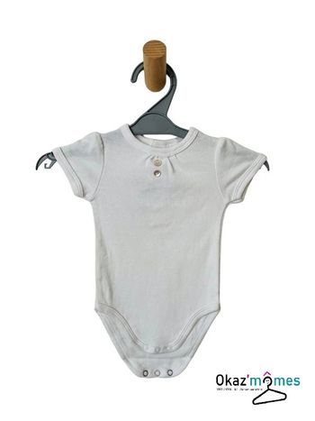 Body à manches courtes blanc - Bébé Rêve 3 mois (60cm)