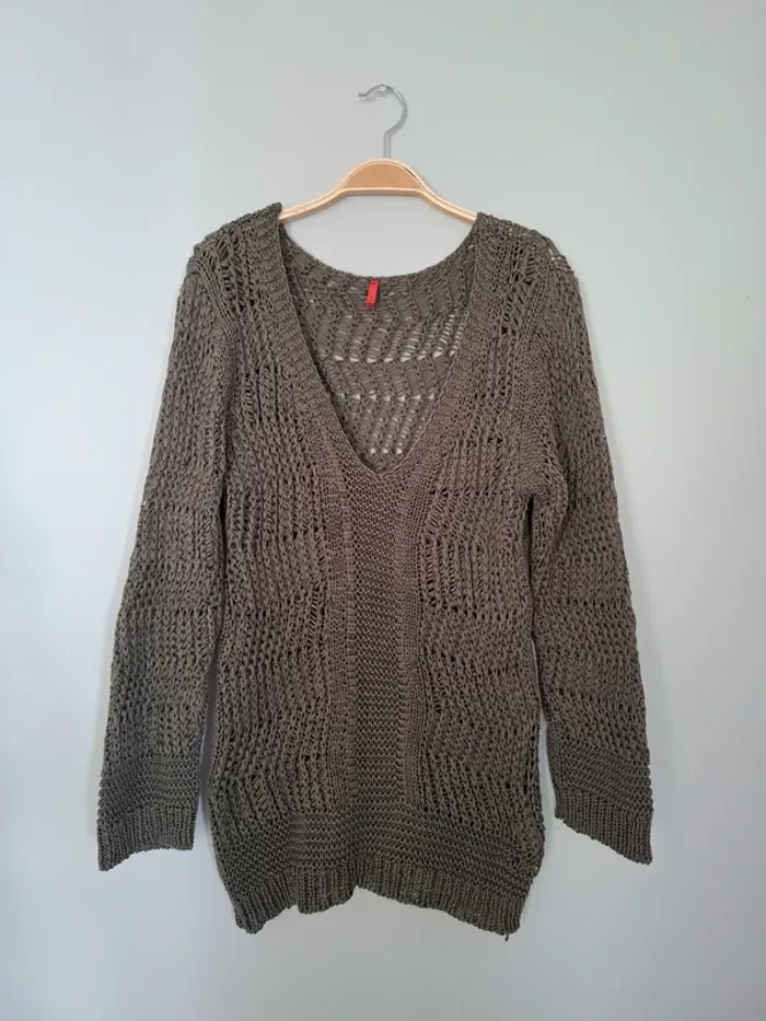 Pull en maille ajouré