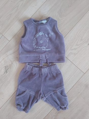Ensemble velours fille 1 mois (78)