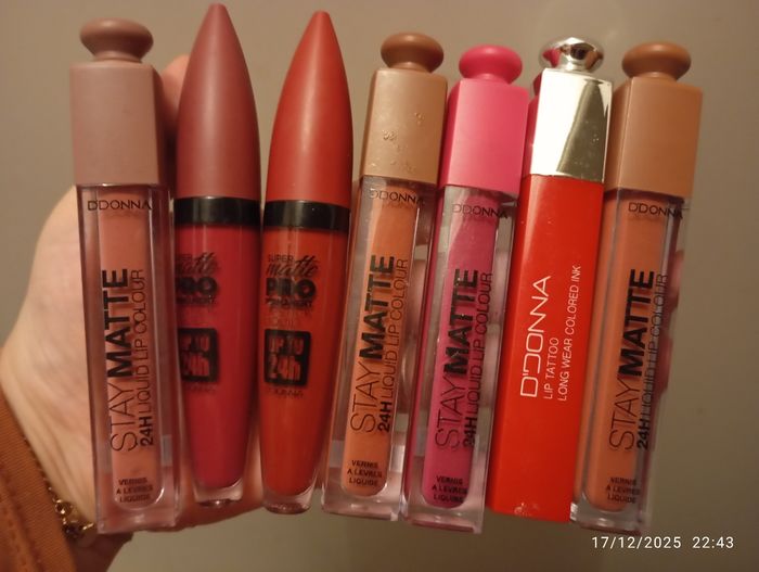 Lot rouge a lèvres matte 24h