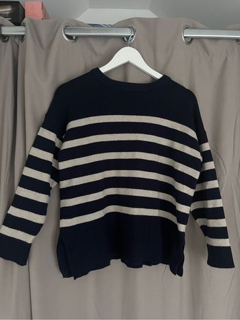 Pull marinière bleu marine