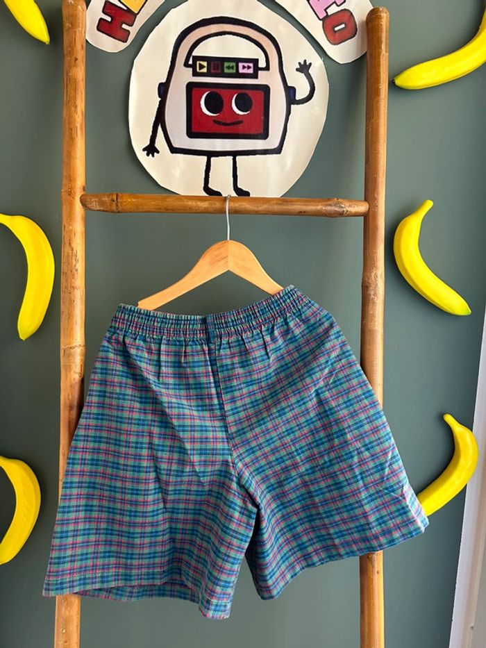 Short à carreaux vintage 6A - photo numéro 5