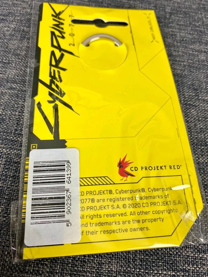 Rare CyberPunk 2077 Porte-clés officiel en métal gang des Tyger Claws NЕUF - photo numéro 5