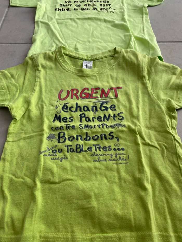 Lot t-shirt parrain et humour 24 mois unisexe garçon ou fille - photo numéro 2