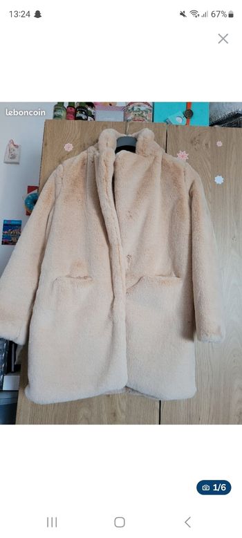 Manteau long beige-Taille M (38/40)