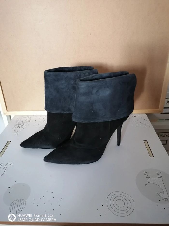 Bottines cuir à talons taille 39