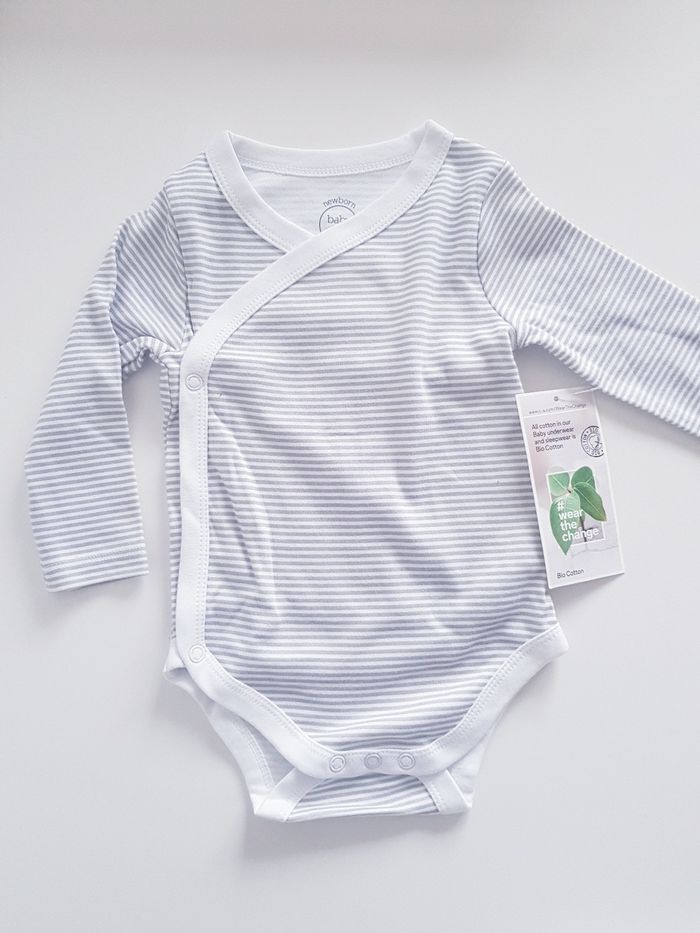 Baby Club - Lot de 2 bodies croisés - Mixte - Coton bio - Neuf avec étiquette ! - photo numéro 4