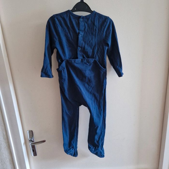 2 ans  pyjama fin bleu marine - photo numéro 4