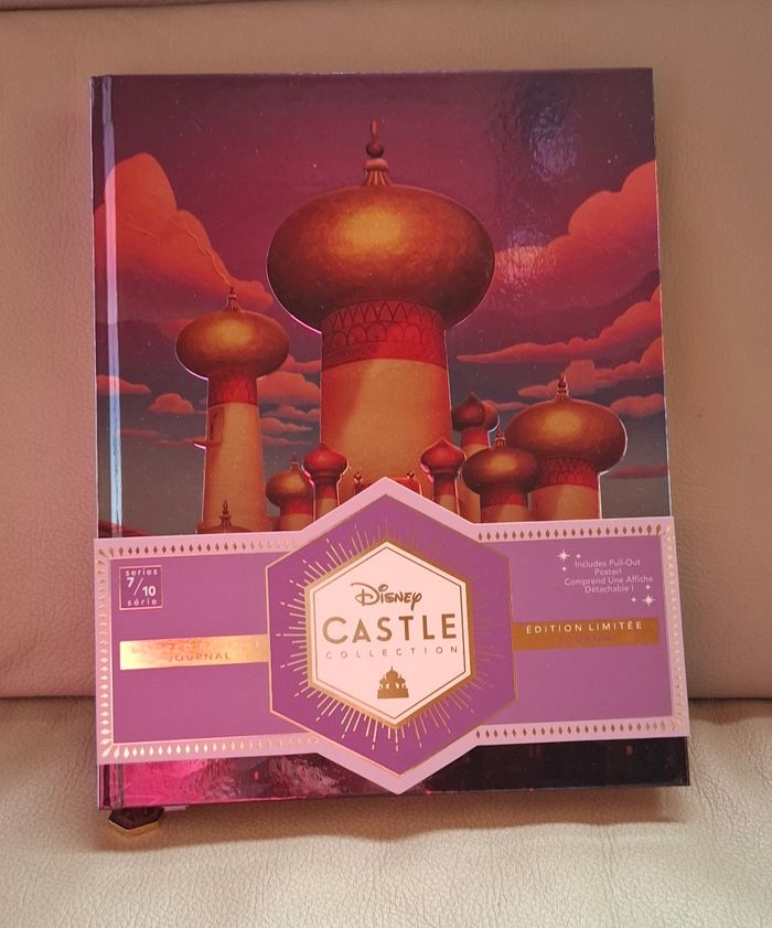 Carnet cahier journal aladdin disney castle collection