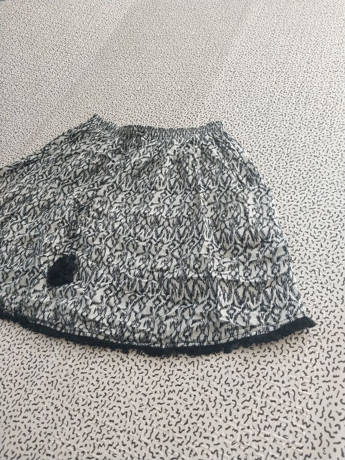 Jupe courte imprimée noir & blanc – MIM – T. M - photo numéro 2