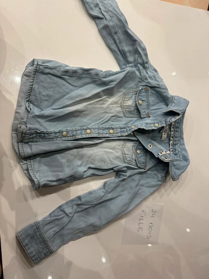 Chemise jeans fille