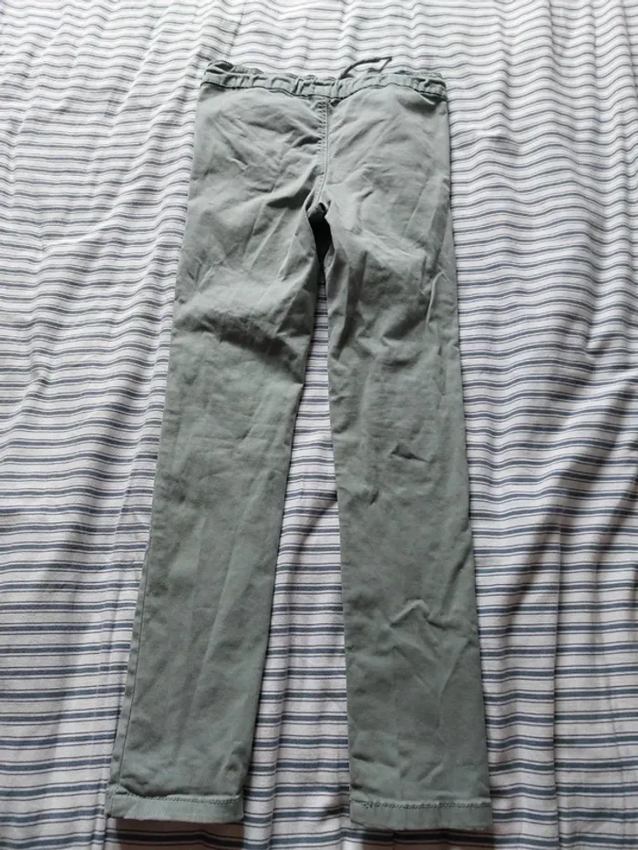 Pantalon slim taille élastique avec lien - photo numéro 4