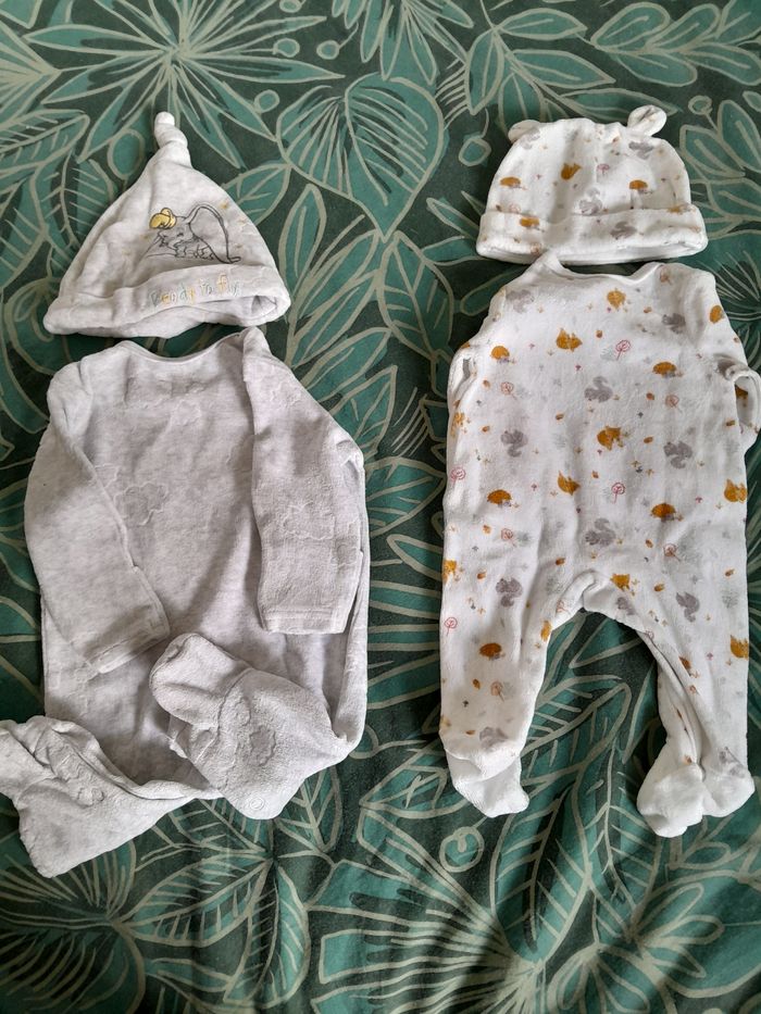 Lot- Pyjama Dumbo et Pyjama forêt - photo numéro 2