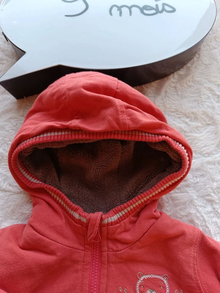 Veste gilet à capuche doublée chaud Garçon 9 mois Sergent major - photo numéro 6