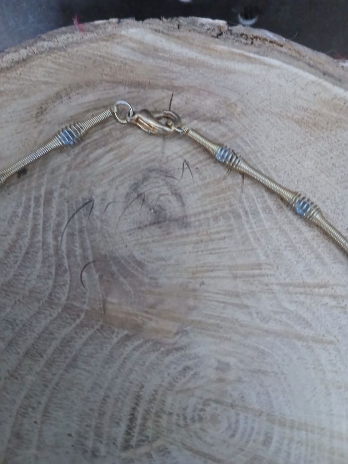 Collier élastique métal doré - photo numéro 3