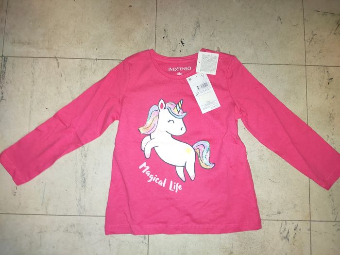 Tee-shirt manches longues fille taille 18 mois neuf Extenso