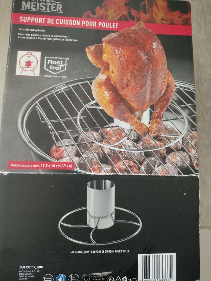 Support cuisson poulet barbecue - photo numéro 2