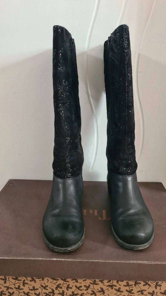 Bottes deux cuirs - photo numéro 2