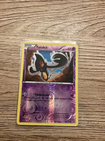 carte Pokémon tutafeh reverse 45/101 Année 2012