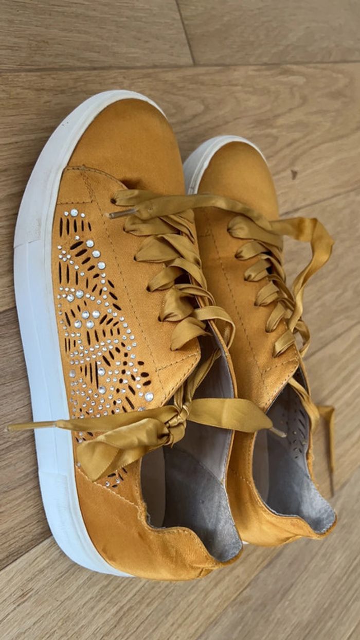 Chaussure Breal jaune moutarde/ dorée 38 - photo numéro 3