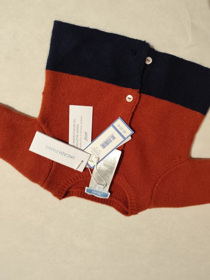 Gilet cardigan bébé  Jacadi Paris neuf taille 3  mois - photo numéro 5