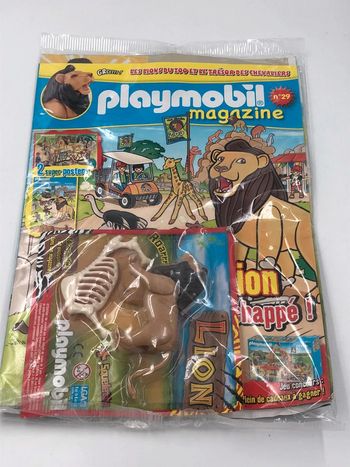 Magazine Playmobil mag + figurine d’un lion neuf