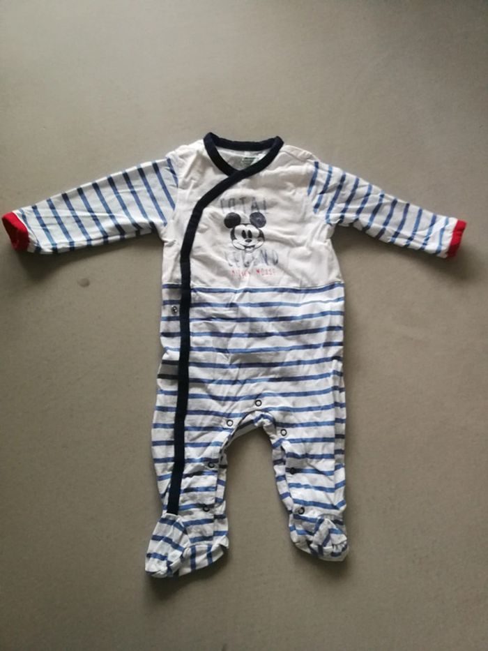 Pyjama mi saison mickey garçon 9 mois
