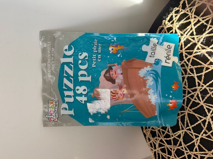 Puzzle 48 pièces - Petits pirates en mer - Jeux 2 Mômes - Complet 36,5 x 26,4 cm neuf - photo numéro 3