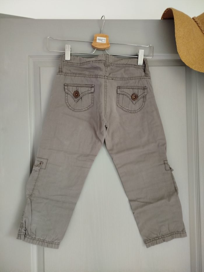 Pantacourt gris taupe MEXX 10 ans - photo numéro 3
