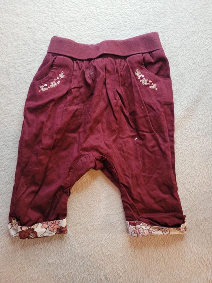 Pantalon doublé type sarouel 6 mois