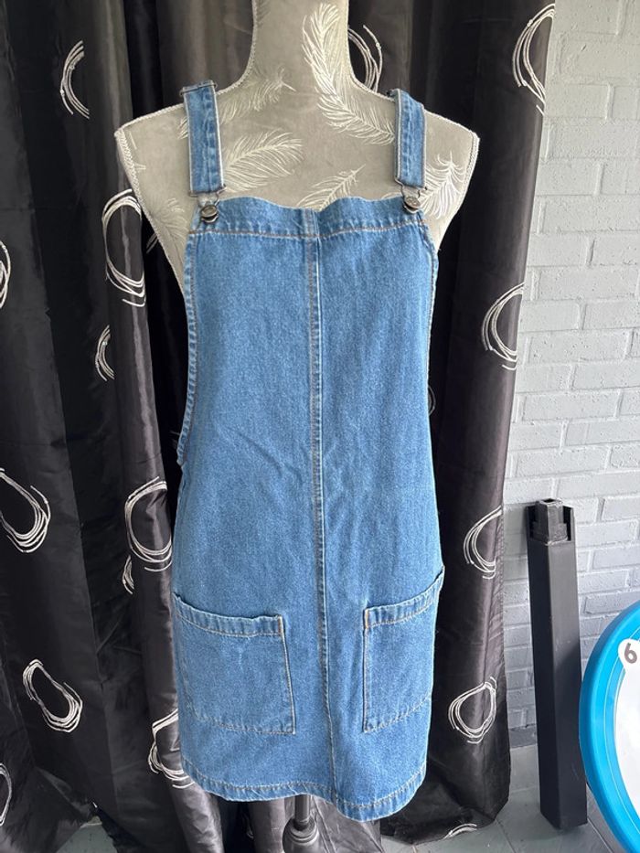 Robe en jean à bretelles