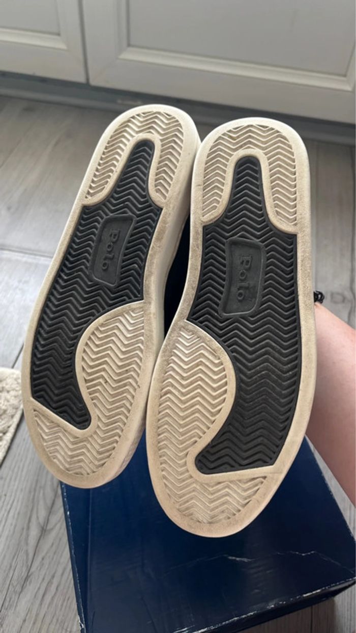 Basket Ralph Lauren noir taille 41 en bon état - photo numéro 4