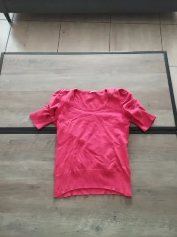 Pull fin manches courtes