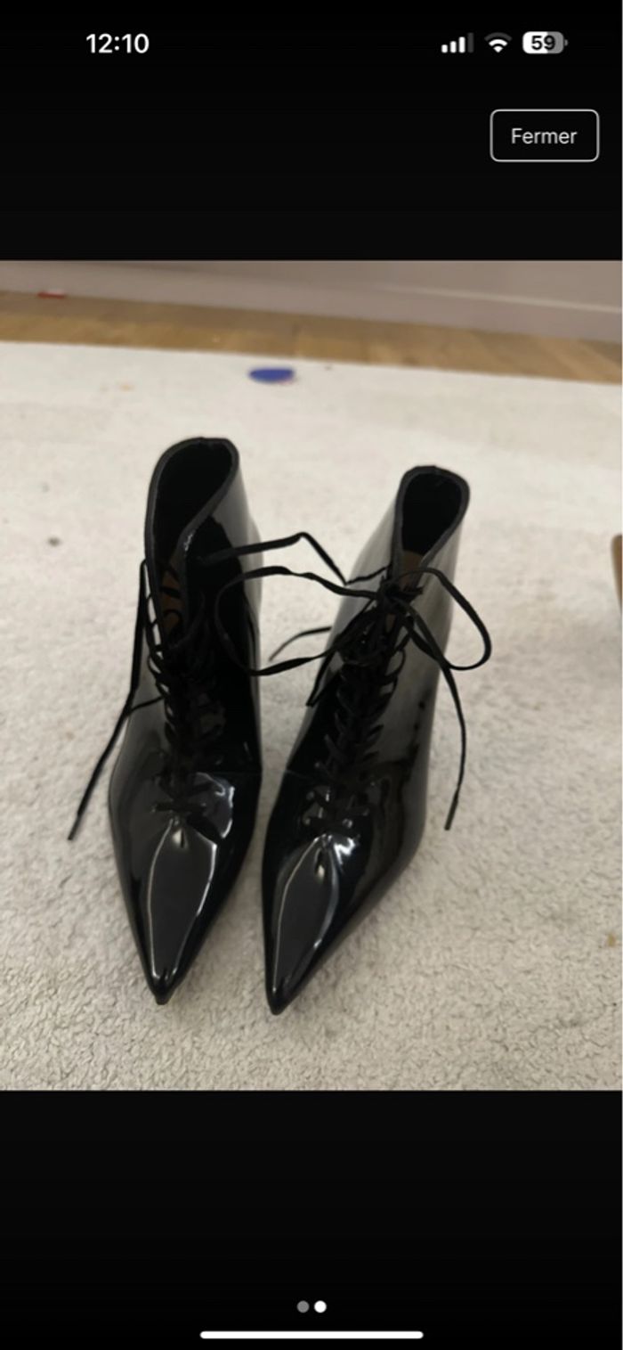 Chaussure à talon noir Zara - photo numéro 2