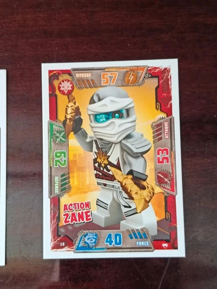 Lot 4 cartes Ninjago Zane - photo numéro 4