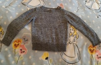 Pull vynil fraise 3 ans