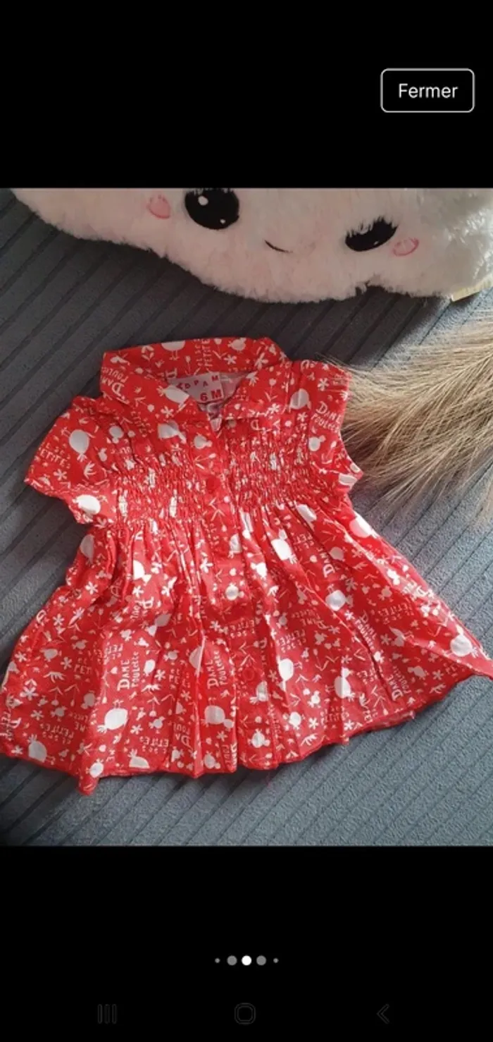 Lot vetements été bébé fille 6 mois - photo numéro 14