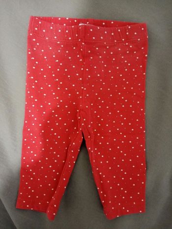 Legging rose "étoiles" _ 3 mois