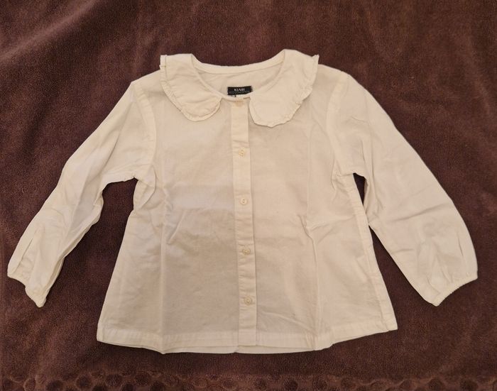 Blouse Blanche Kiabi, Taille 24 mois , Excellent état