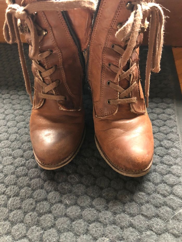 Bottines cuir fourrées - photo numéro 3