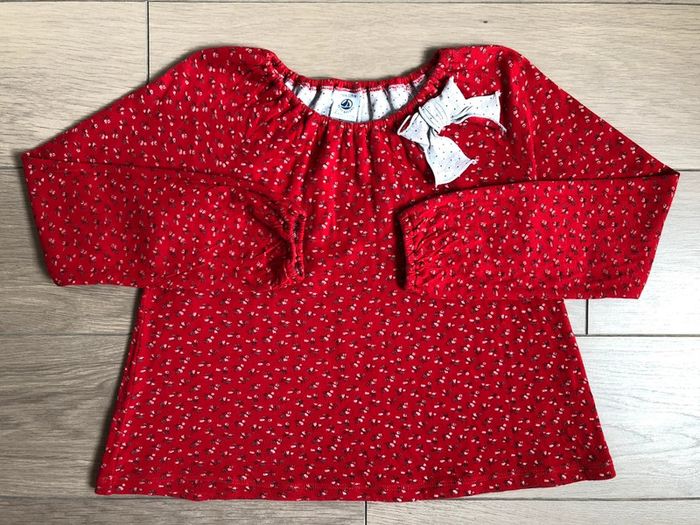 Ensemble cardigan + blouse + snood en tubique collection Noël Petit bateau T-8 ans - photo numéro 2