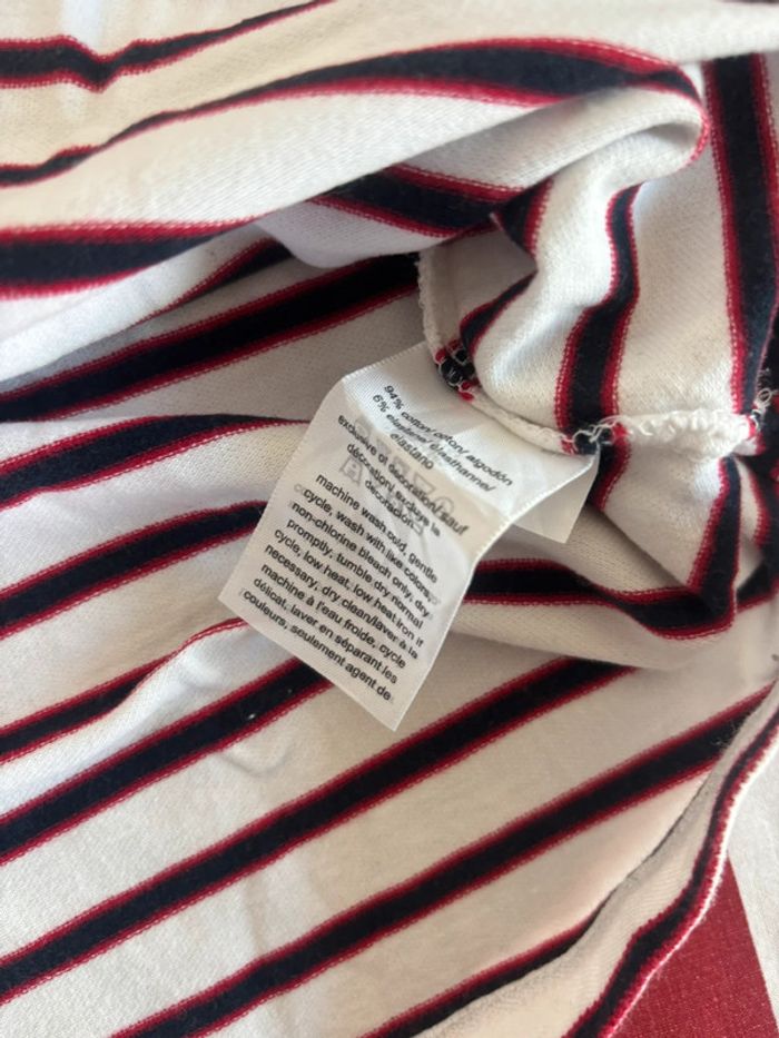 Polo Tommy Hilfiger taille M manche longue liserés bleu et rouge - photo numéro 7
