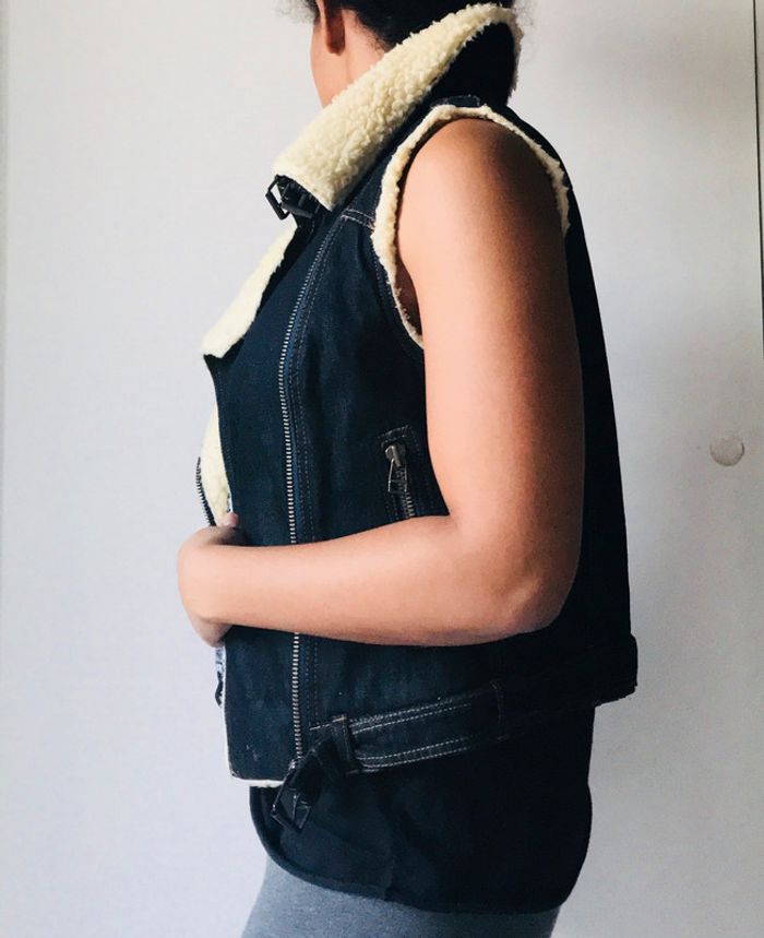 Perfecto en jean sans manches doublé - photo numéro 4