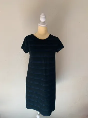 Robe droite noire et bleue Camaïeu – Taille 36