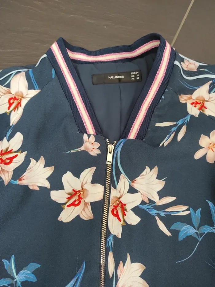 Veste bomber fleurs - photo numéro 3