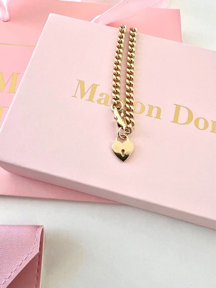Bracelet doré avec cœur Maison dorée - photo numéro 2